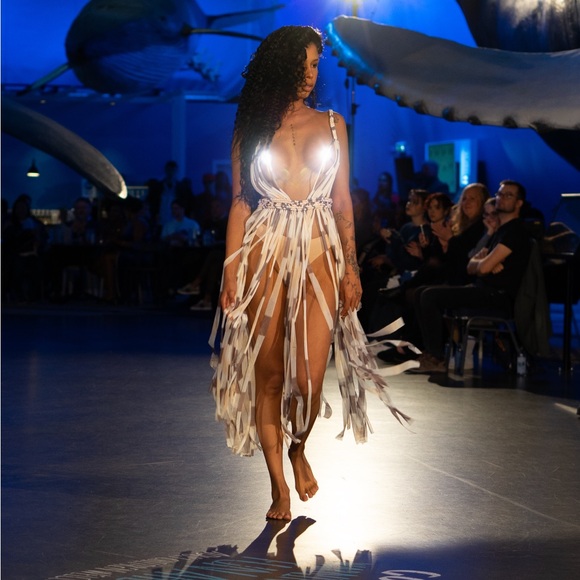 Handmade Macramé Dress GoodVibeGoda Original Piece - Picture 5 of 16